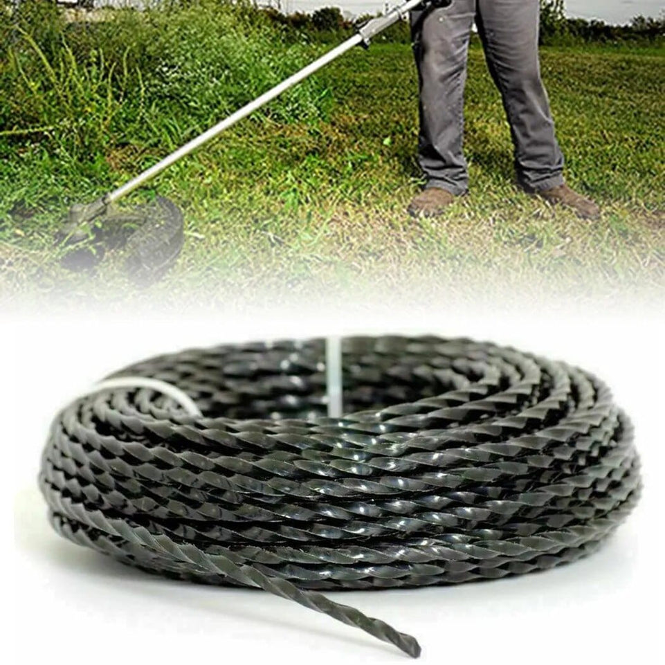 3mm Spiral trimmer Line 15 meters For Petrol Strimmers Brush Cutter Wire Cord  Garden Power Tool Accessories