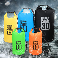 Outdoor Waterproof Dry Backpack Water Floating Bag Roll Top Sack For Kayaking Rafting Boating River Trekking Swimming Camping