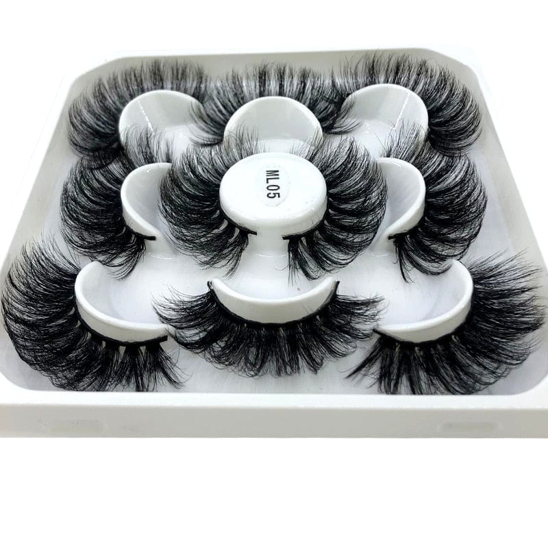 2023 New 5 pairs natural false eyelashes fake lashes long makeup 3d mink lashes eyelash extension mink eyelashes short eyelashes