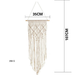 Macrame Wall Hanging Boho Tapestry Angels Wing Woven Bohemian Wall Decor Home Decoration For Apartment Bedroom Living Room