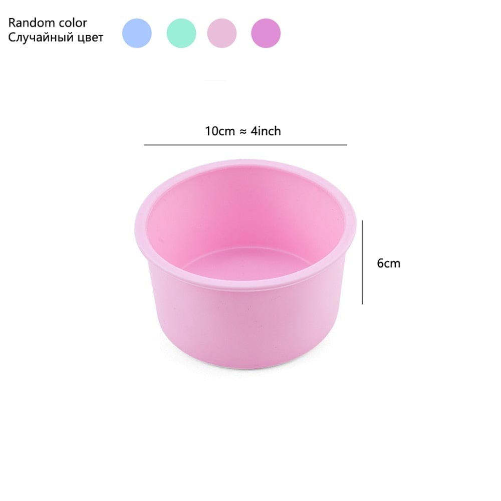 Random Color Silicone Cake Round Shape Mold Kitchen Bakeware DIY Desserts Baking Mold Mousse Cake Moulds Baking Pan Tools - Wowza