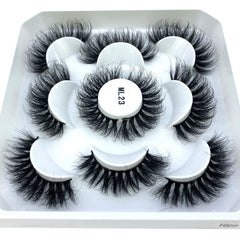 2023 New 5 pairs natural false eyelashes fake lashes long makeup 3d mink lashes eyelash extension mink eyelashes short eyelashes