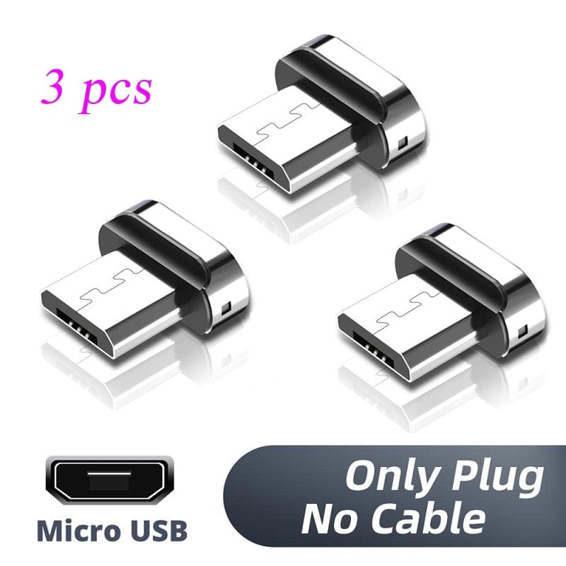 FONKEN Magnetic Cable 3A USB Magnetic Phone Charger Data Cord USB Type C Cable Magnet Fast Charging Cable Micro USB Charge Wire