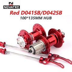 Novatec Hub D041SB D042SB Mountain Bike Disc Card Brake 28/32/36 Holes MTB Road Bicycle Bearing 36H Hubs 8/9/10/11/12 Speed