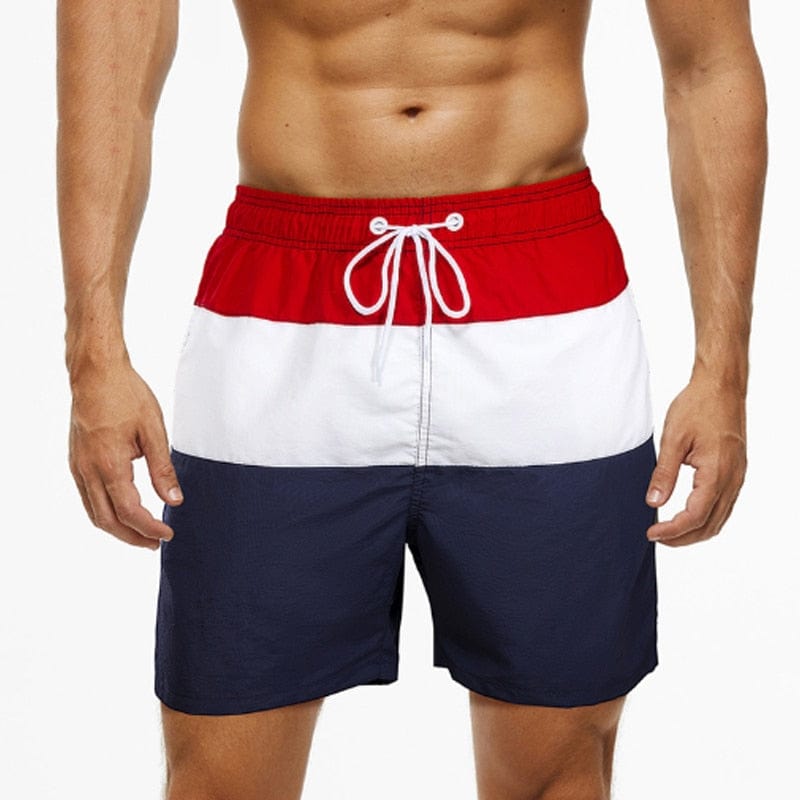 Men's Shorts Casual Cotton Workout Short Pants Drawstring Beach Shorts With Pockets Swim Trunks Stripe Plus size Beach Shorts