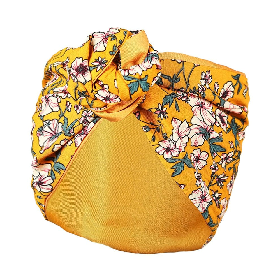 MOLANS New Floral Printing Elastic Bandana Wire Headband Knotted Fashion Tie Scarf Hairband Headdress for Women Hair Accessories