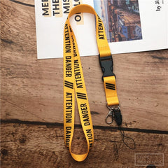 2 in 1 mobile phone lanyard key ring sling badge neckband Keychain anti-lost Badges ID Cell Phone Rope Neck Straps