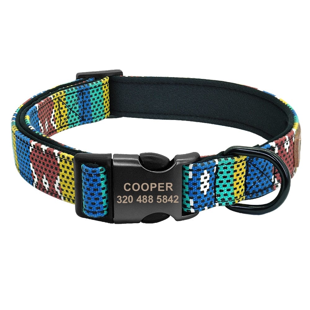 Personalized Dog Collar Leash Custom Puppy Pet Collar Pitbull Collars Pet Product Small Dog Collar for Small Medium Large Dog - Wowza