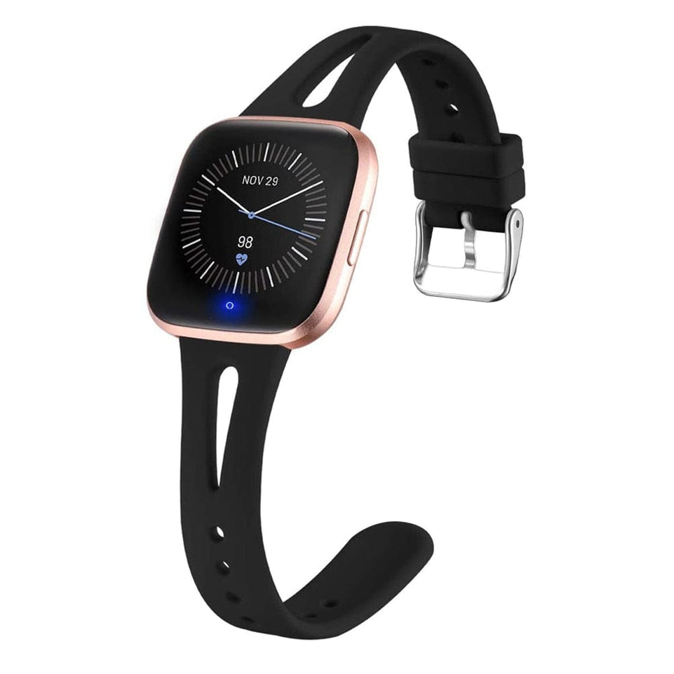 Replacement Wristband For Fitbit Versa 2 Silicone Watch Strap For Fitbit Versa Slim Thin Narrow Band For Fitbit Versa 2