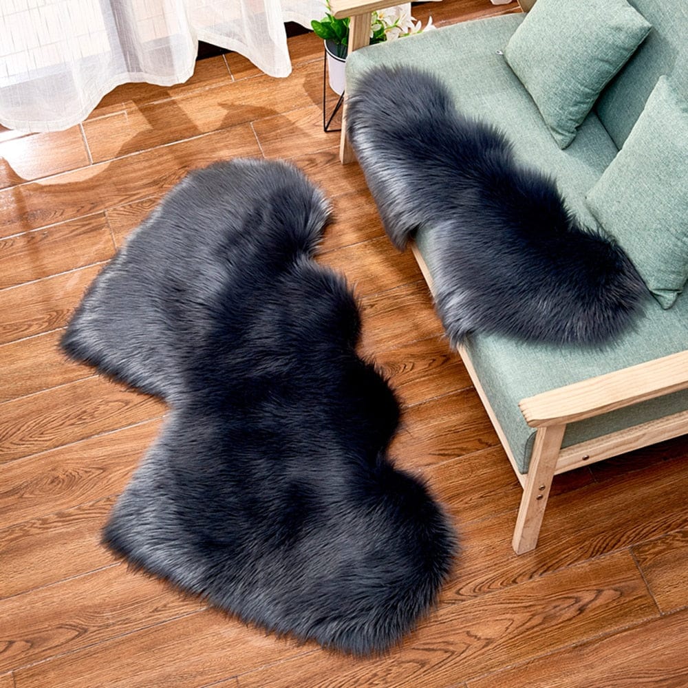 Winter Carpets For Living Room Double Love Heart Shaggy Area Rugs Valentine's Day Gift Shaggy Plush Floor Fluffy Mats tapetes 30