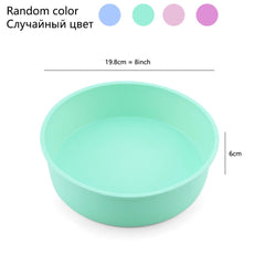 Random Color Silicone Cake Round Shape Mold Kitchen Bakeware DIY Desserts Baking Mold Mousse Cake Moulds Baking Pan Tools - Wowza