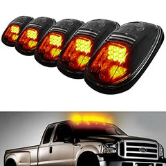 Smoked 5 Pcs 12 LED Vehicle Car Cab Roof Running Marker Lights for Truck SUV Off Road Set Bulb Lamp Car Styling