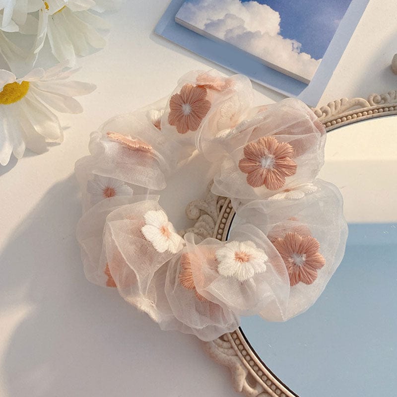 Korean Women Scrunchie Hearwear Girls Hair Tie Lady Scrunchies Ponytail Hair Female Holder Rope Pineapple Print Hair Accessories