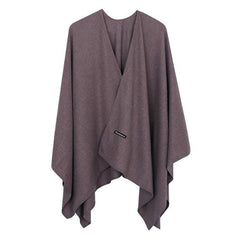 2022 New Fashion Cashmere Winter Women Poncho Scarves Women Solid Shawl Cape Foulard Femme Pashmina Female Bufanda Mujer Sjaal