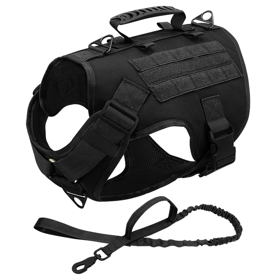 Tactical Dog Harness Pet Military Training Dog Vest German Shepherd Dog Harness Molle Vest For Medium Large Dogs