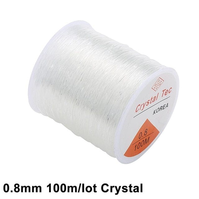 100M Plastic Crystal DIY Beading Stretch Cords Elastic Line Jewelry Making Supply Wire String jeweleri thread String Thread