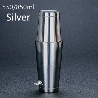 Stainless Steel Cocktail Boston Bar Shaker: 2-piece Set: 18oz Unweighted & 28oz - Wowza