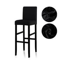 Solid Colors Bar Chair Cover Stretch For Bar Stool Short Back Dining Room Spandex Elastic Slipcover For Chairs Banquet Wedding