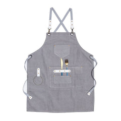 2021 New Thick Canvas Unisex Apron Bib Chef Kitchen Aprons for Women Men Coffee Shop Barber BBQ Bib working uniform