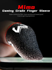 2 Pcs Phone Games Sweat-Proof Finger Gloves Thumbs Finger Cover Anti-slip Cot Sleeve for PUBG Touch Screen Game Practical Access