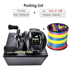 New  Baitcasting Reel High Speed 8:1:1 Gear Ratio 17+1BB Fresh Saltwater Magnetic Brake System Ultralight Fishing ReeL 2000 Seri