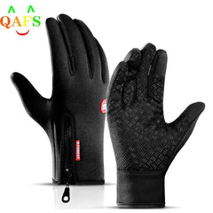 Outdoor Winter Gloves Waterproof Moto Thermal Fleece Lined Resistant Touch Screen Non-slip Motorbike Riding Gloves For Men Women