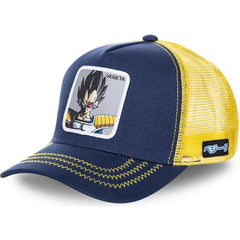 Newest Hot Selling Anime Patch Design Trucker Hat Two Famous Cartoons Cotton Mesh Baseball Cap For Men Women Gorras Casquette