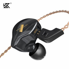 KZ EDX Earphones 1 Dynamic HIFI Bass Earbuds In Ear Monitor Headphones Sport Noise Cancelling Headset