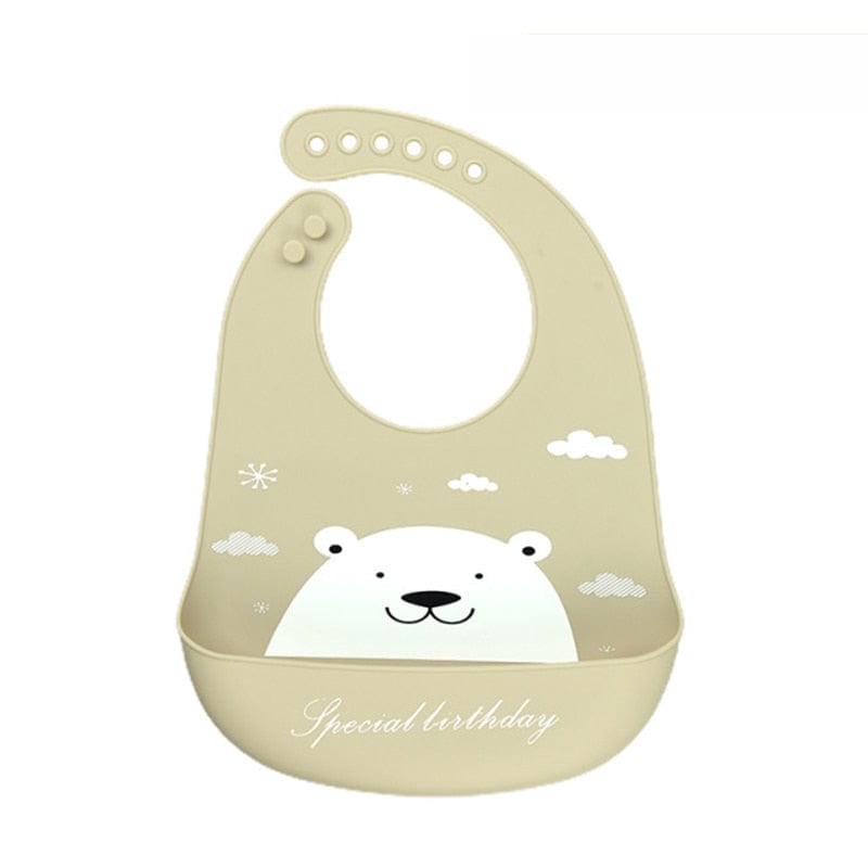 Waterproof Baby Bibs Soft Silicone Scarf Cute Cartoon Brint Baby Items Boys And Girls Adjustable Bibs Burp Sloths