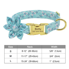 Fashion Printed Dog Collar Personalized Nylon Dog Collar Custom Pet Puppy Cat Collars Engraved ID Tag Collars Dog Accessories