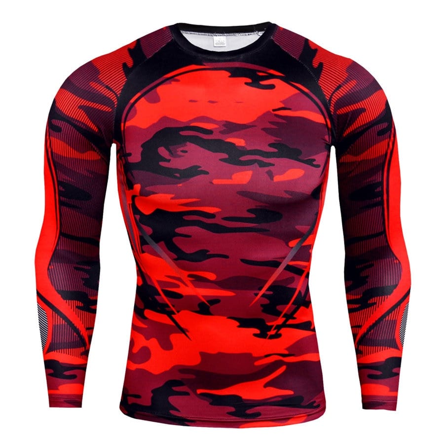 Men's Long Sleeve T-shirts Gym Clothing Sportswear Sporting Cry Fit Running Man Rashguard Men T-shirt Sport Compression T Shirt