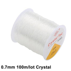 100M Plastic Crystal DIY Beading Stretch Cords Elastic Line Jewelry Making Supply Wire String jeweleri thread String Thread