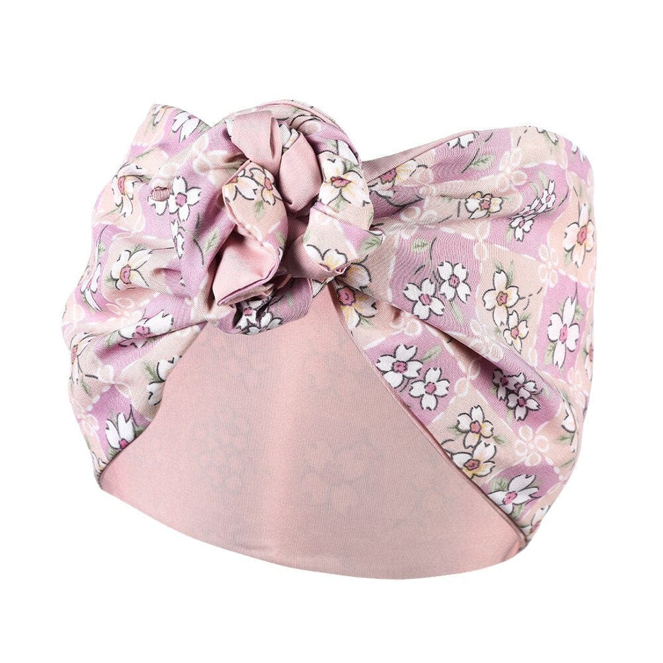 MOLANS New Floral Printing Elastic Bandana Wire Headband Knotted Fashion Tie Scarf Hairband Headdress for Women Hair Accessories