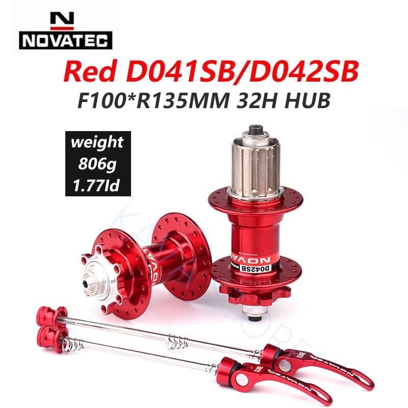 Novatec Hub D041SB D042SB Mountain Bike Disc Card Brake 28/32/36 Holes MTB Road Bicycle Bearing 36H Hubs 8/9/10/11/12 Speed