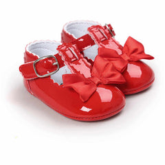 Newborn Baby Girls Shoes PU leather Buckle First Walkers Big Bow Summer Princess Shoes Party Wedding Baby Girl Shoes