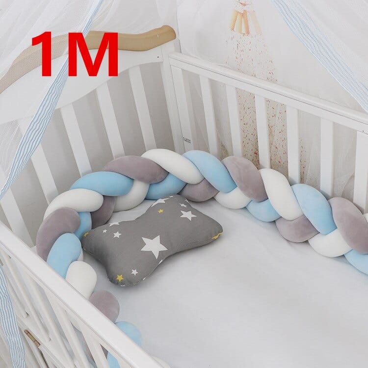 3M Baby Bumper Bed Braid Knot Pillow Cushion Bumper for Infant cuna Bebe lit Crib Protector Cot Bumper Room Decor