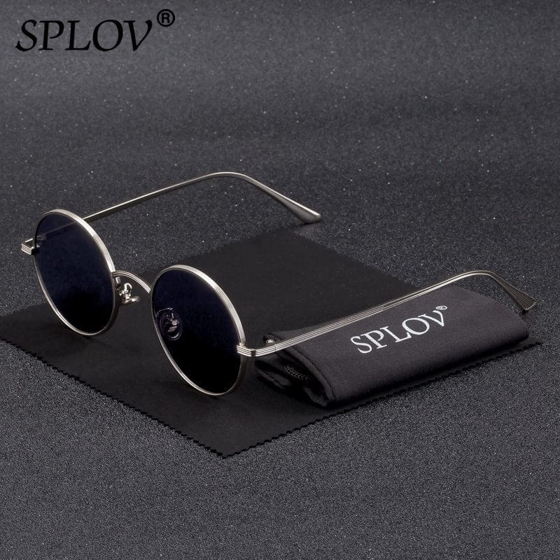 SPLOV Vintage Men Sunglasses Women Retro Punk Style Round Metal Frame Colorful Lens Sun Glasses Fashion Eyewear Gafas sol mujer