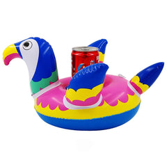 Mini Water Coasters Floating inflatable cup holder Swimming pool drink float toy inflatable circle Pool Coasters Swan Flamingo