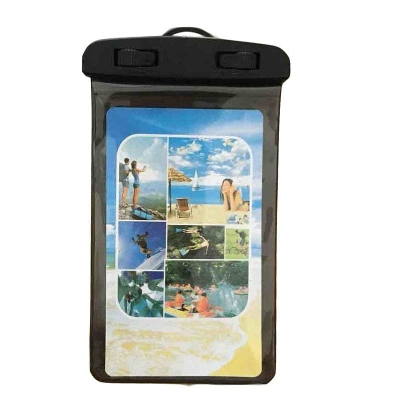 Universal Clear Mobile Phone Dry Pouch Waterproof PVC Cell Phone Bag for Swimming Diving Water Sports Phone Case Bag 105x175MM