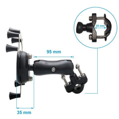 Motorcycle Handlebar Bike Phone Mount Holder Support Bicycle With Silicone Band X-Styl For Gopro Smartphone GPS Holder