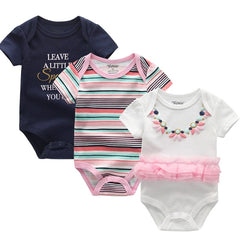 3PCS/Lot Baby Boy Clothes BodysuIts Baby Girl Clothes Unicorn Girls Clothing Unisex 0-12M Baby Bodysuits Roupas de bebe