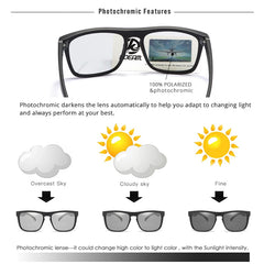 Polarised Sunglasses Night Sight/Photochromic Driving Glasses UV400 New Colours of KD156 CE