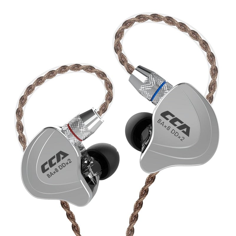 CCA C10 Headphones 4BA+1DD Hybrid Technology HiFi In Ear Music DJ Gamer Sport Earphone Active Noice Cancelling Monitor Headset