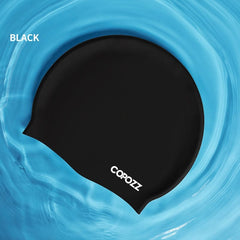 COPOZZ Silicone Swimming Cap For Long Hair Women Swimming Pool Cap Waterproof Ear Protection Professional Water Sports Swim Hat