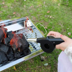 Hand BBQ Fan Outdoor BBQ Fan Air Blower For Barbecue Picnic Manual Grill BBQ Fan Fire Bellows BBQ Tools KC0266