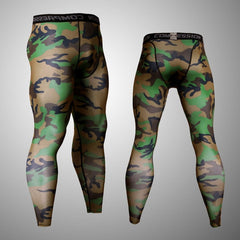 Men's Fitness Running Tights Gym training pants Camouflage Tracksuit Compression pants Jogging clothing leggings rashgard men