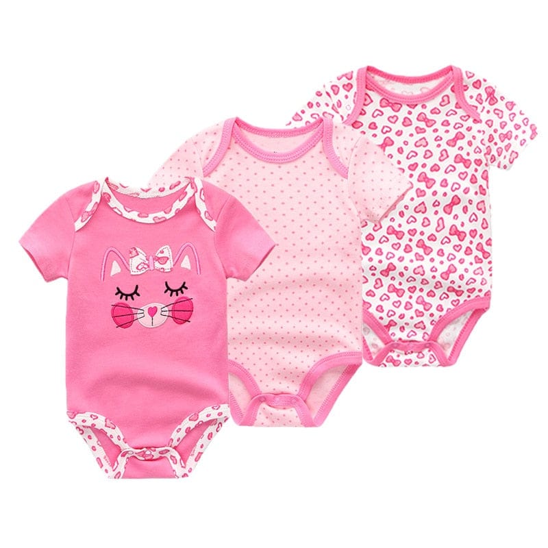 3PCS/Lot Baby Boy Clothes BodysuIts Baby Girl Clothes Unicorn Girls Clothing Unisex 0-12M Baby Bodysuits Roupas de bebe