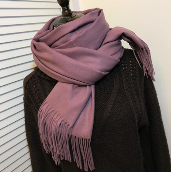 2021 Women Cashmere Scarves With Tassel Lady Winter Autumn Long Scarf High Quality Keep Warm Female Shawl Thicker Men Scarf