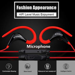 MEUYAG 3.5mm Ear Hook Stereo earphone Sport Running Headset Earbuds Bass Earphones With Mic For iPhone Samsung IOS Android