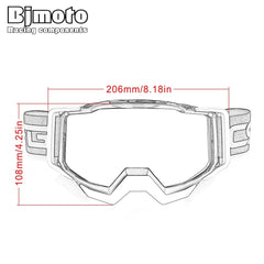 BJMOTO Brand Motocross Goggles Glasses Skiing Sport Eye Ware MX Off Road Helmets Gafas Motorcycle Goggle for ATV DH MTB